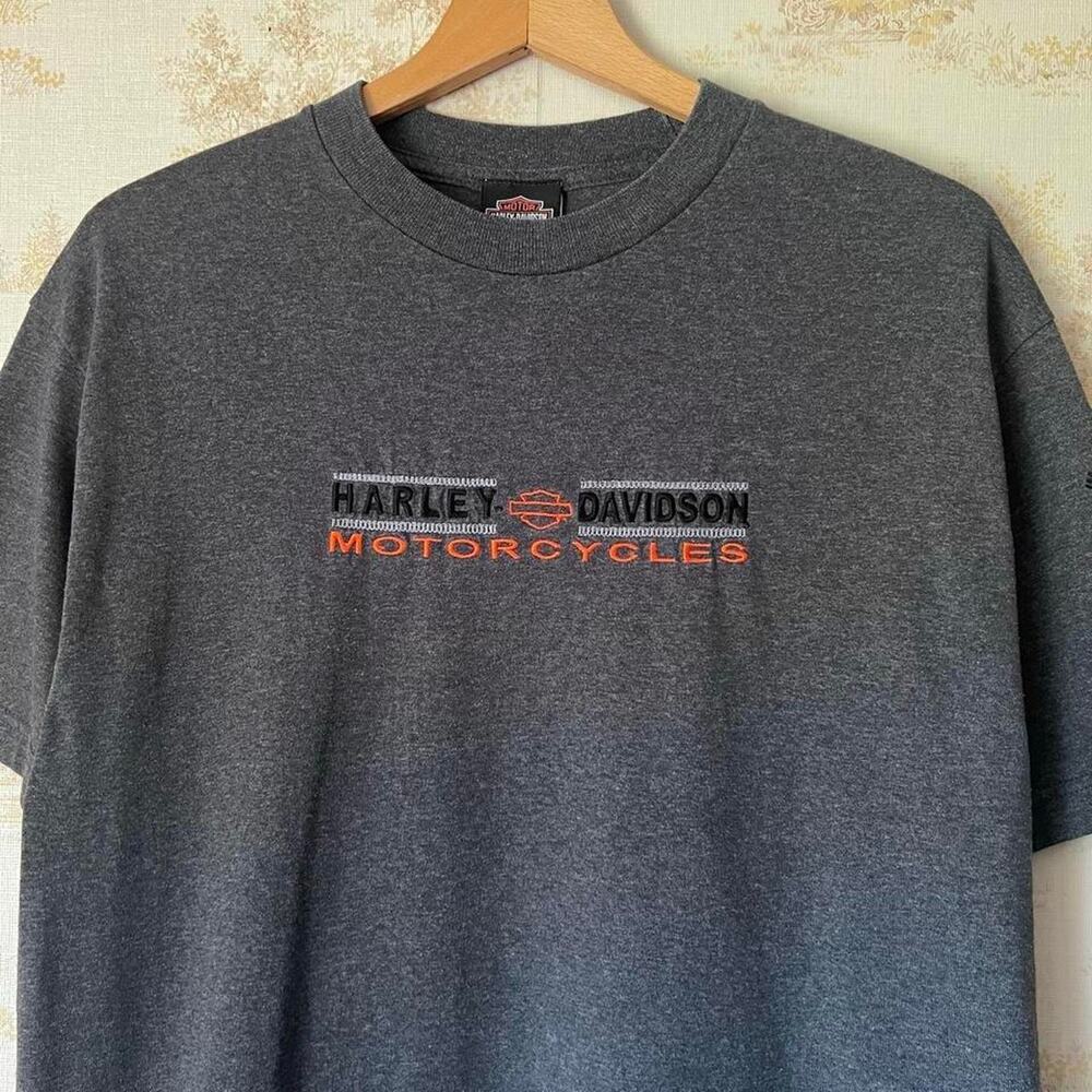 Vintage 00s Harley-Davidson Embroidered Tee | Walters Bros | Size M/L